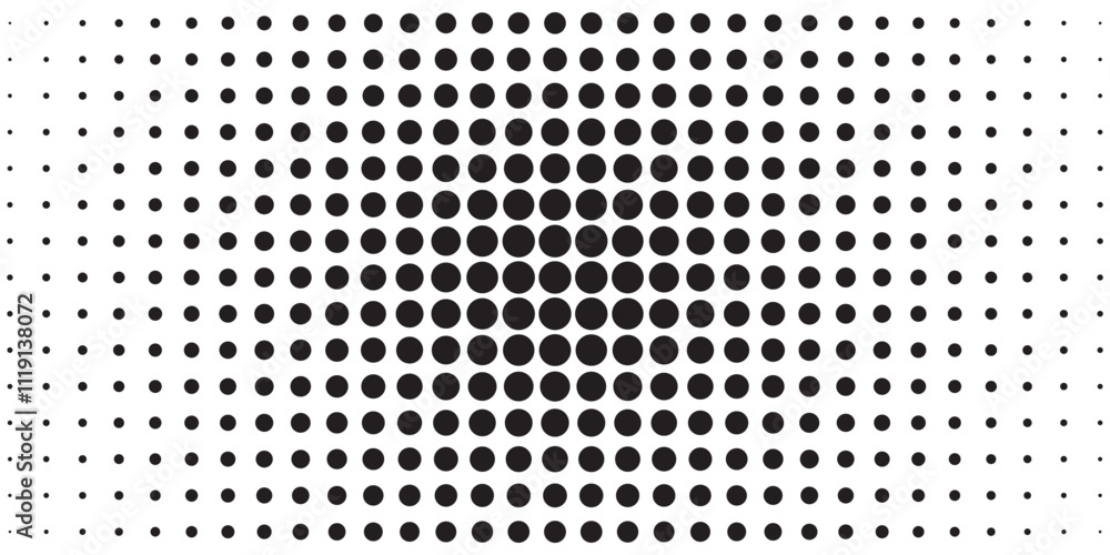 Poster halftone dots background. grunge distressed overlay. fade abstract pattern. vector