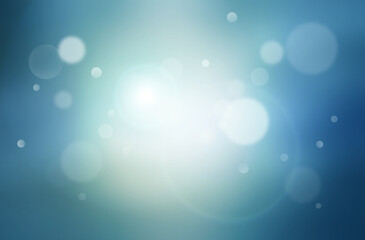 abstract blue background with bokeh