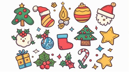 Cartoon Christmas: 2D Simple Illustration