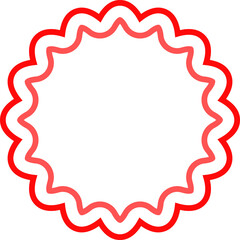 Blank Banner Label Frame Illustration
