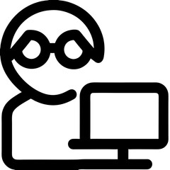 monitor and computer