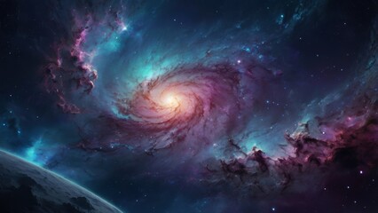 Obraz premium Starry Night Galaxy