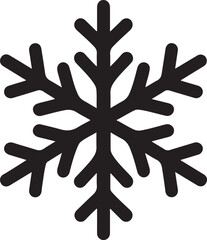 Snow icon silhouette vector style with white background, Snow