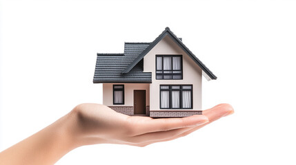 Miniature House in Hand - A Symbol of Homeownership