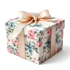 Red gift box,White Gift Box With Red Bow,White gift box with red ribbon bow,Open Gift Box, Minimal 3d Design on Color,White Open Gift Box