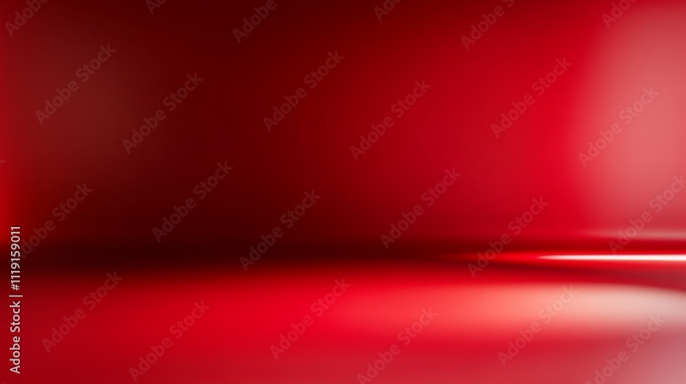 Poster red gradient abstract background with diagonal white line, dark and mysterious mood, low angle view