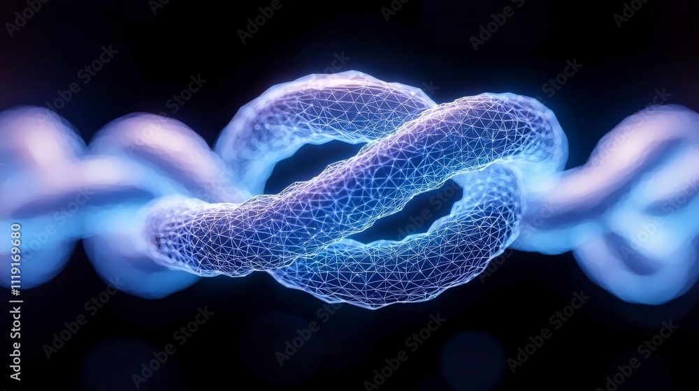 Aufkleber futuristic data transfer abstract network connection cyberspace technology background