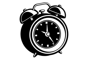 Beautiful rendering of a green alarm clock vector art illustration