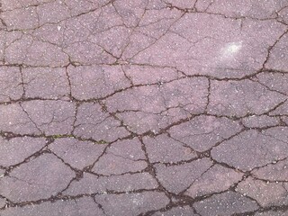 Cracked pink ground