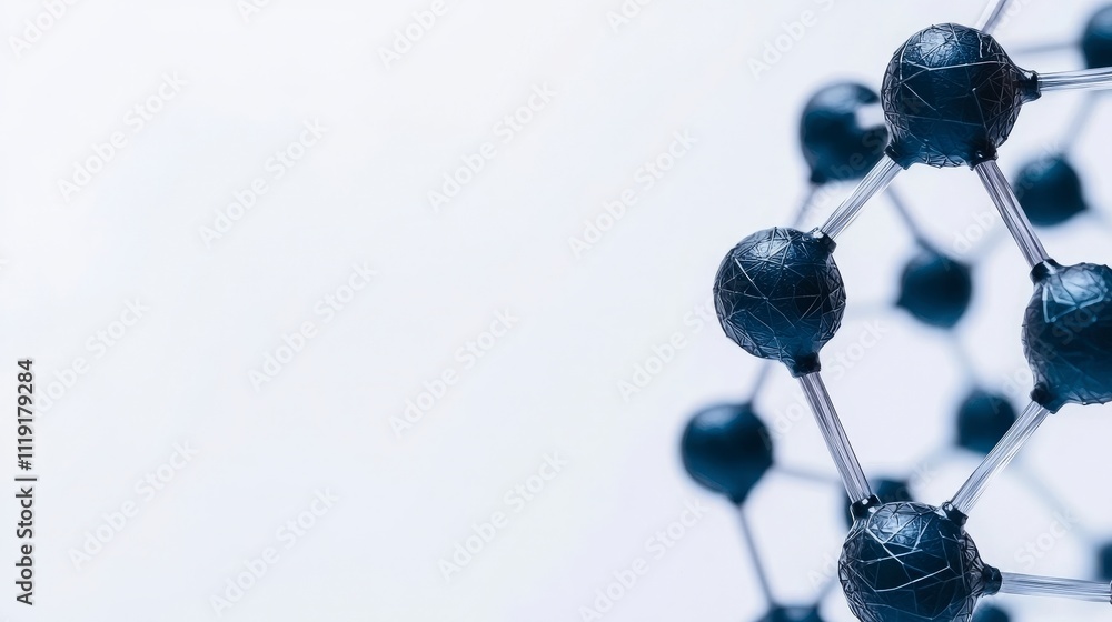 Aufkleber abstract molecular structure science technology research innovation background