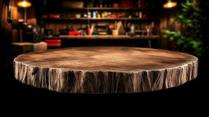 Rustic Wood Tabletop Mockup  Workshop Background  Crafts  Product Display