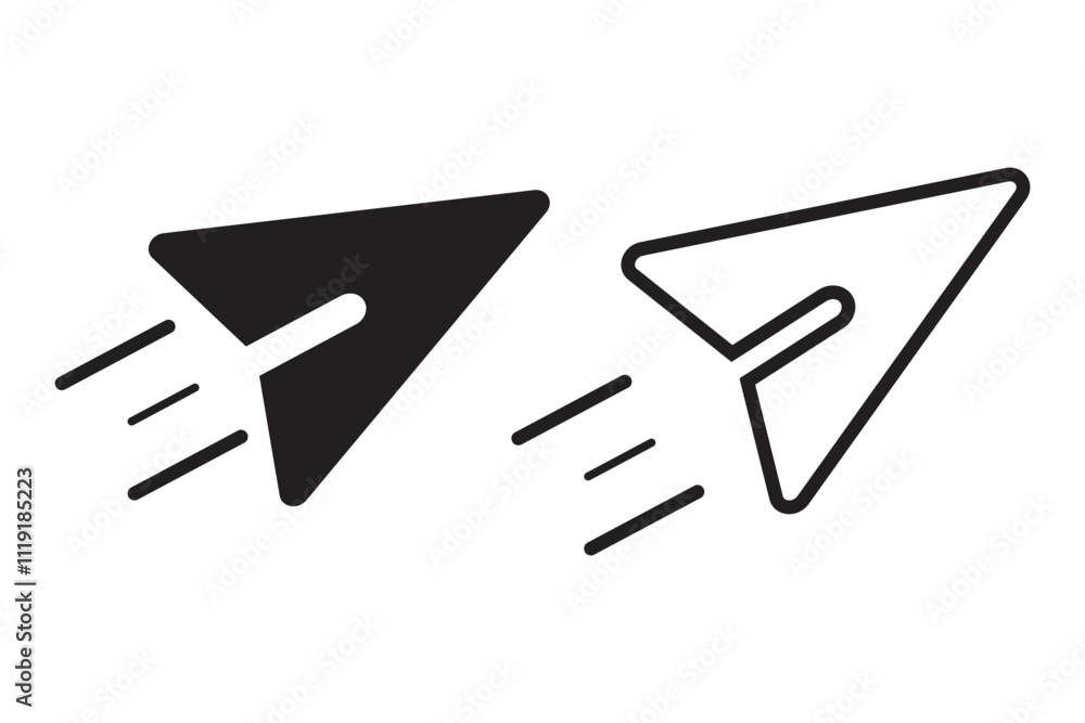 Poster send message icon button. png transparent background