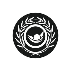 creative nest egg, nest bird, nest, logo vector ard design