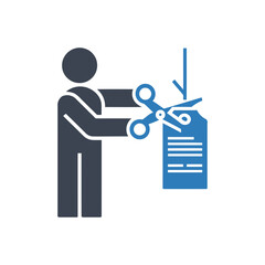 Price Cut Action icon