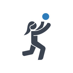 Female Jump Sport icon