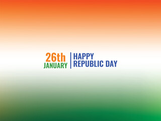 Illustration of Happy Indian Republic day celebration poster or banner background.