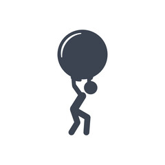 Person with balloon icon
