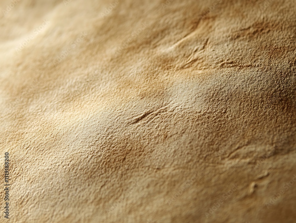 Poster close-up of beige textured surface, showing subtle variations in tone and slight wrinkles.