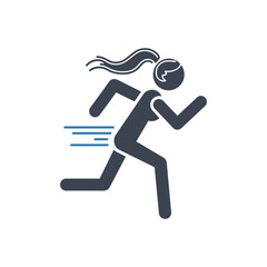 Sprinting Woman Speed icon