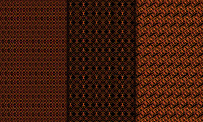 Lines Vector seamless pattern Banner Geometric striped ornament Monochrome linear background illustration.