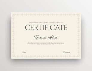 Certificate Template Business Training Achievement with Elegant and luxurious certificate awards template Diploma 