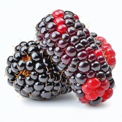 Fresh Blackberry Isolated on White Background - High-Quality Stock Photo for Healthy Eating and Culinary Concepts