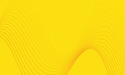 abstract simple red yellow wave lines design on yellow can be used background.