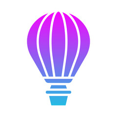 Obraz premium Hot Air Balloon Icon