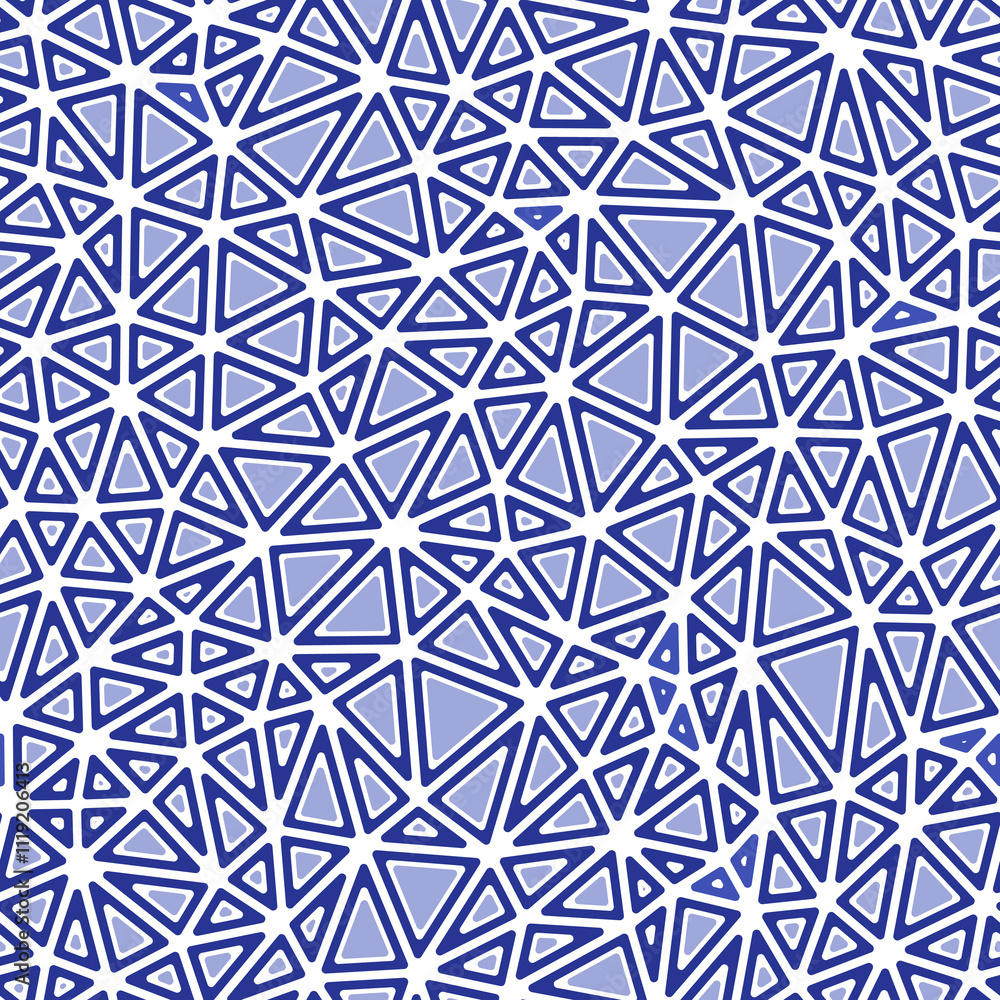 Poster abstract mosaic background. rounded solid shapes in frames. compact triangles in size. one-tone colo