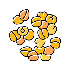 chickpeas vegan food color icon vector. chickpeas vegan food sign. isolated symbol illustration