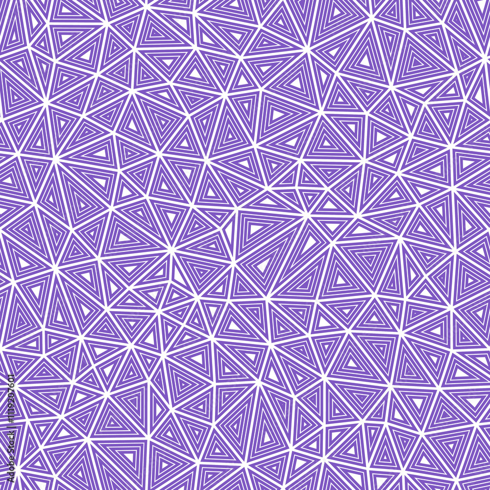 Poster mosaic background. multiple repeated inner triangles. compact triangles size. solid color style. sea