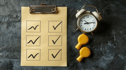 A visual checklist of stress management techniques, like exercise, meditation, and time management.