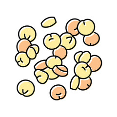 quinoa vegan food color icon vector. quinoa vegan food sign. isolated symbol illustration