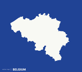 High Detailed Vector Map - Belgium	