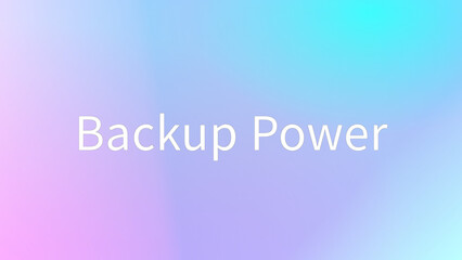 Backup Power のグラデーション背景イラストイラスト