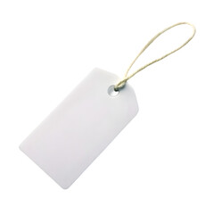 White cardboard price tag for sale campaign