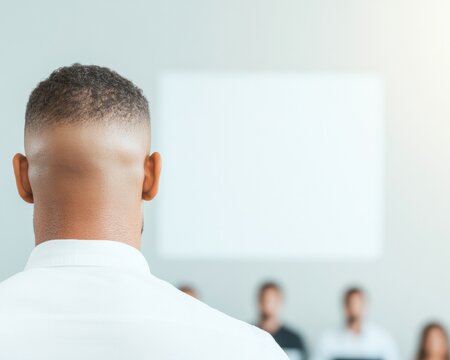 Diverse Sales Team Engaged in a Training Session for National Salesperson Day, Thanksgiving, and World Business Day - Powered by Adobe