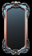 Ornate Decorative Frame With Intricate Metalwork Design