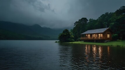 Fototapeta premium lake in the mountains