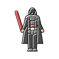 movie cosplay male color icon vector. movie cosplay male sign. isolated symbol illustration