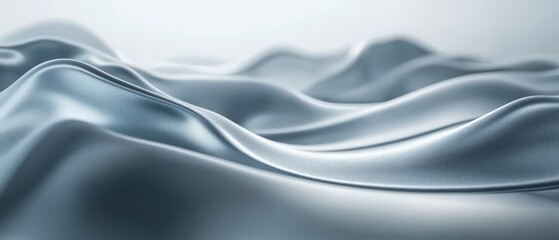 Fototapeta premium Monochrome silver abstract background with gradient depth for digital applications