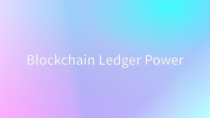 Blockchain Ledger Power のグラデーション背景イラストイラスト