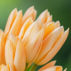 Obraz premium Golden Tulips with Sparkling Silver Edges Radiant New Year, Easter, and Spring Holiday Blooms