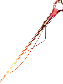 recommend clip art: Vector Illustration of a Sewing Needle with Thread