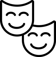 Masks Line Icon