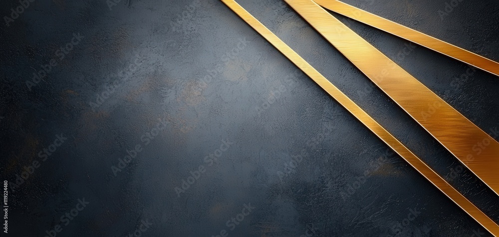 Aufkleber abstract background featuring diagonal gold lines on a dark textured surface, perfect for modern des