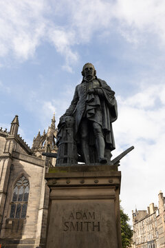 Adam Smith Statue - Edinburgh, Scotland