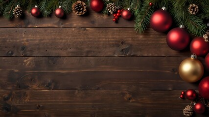 Christmas decoration wooden background art