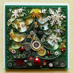 Beautifully Designed Christmas Tree-Themed Greeting Cards