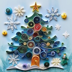Beautifully Designed Christmas Tree-Themed Greeting Cards